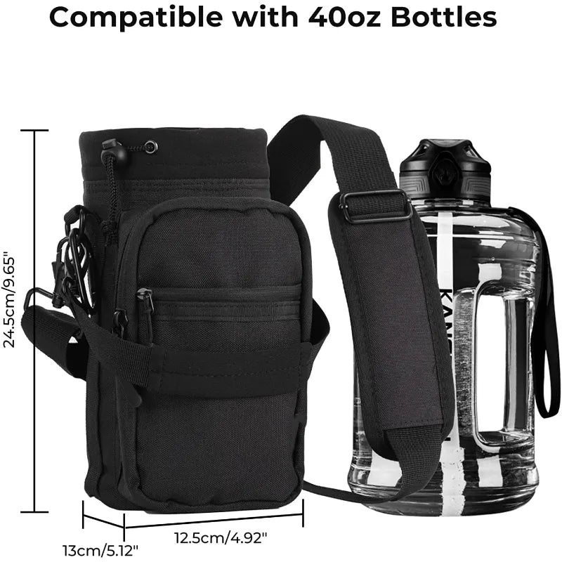 40oz Water Bottle Cover Bag Pouch W/Strap Neoprene Water Pouch Holder