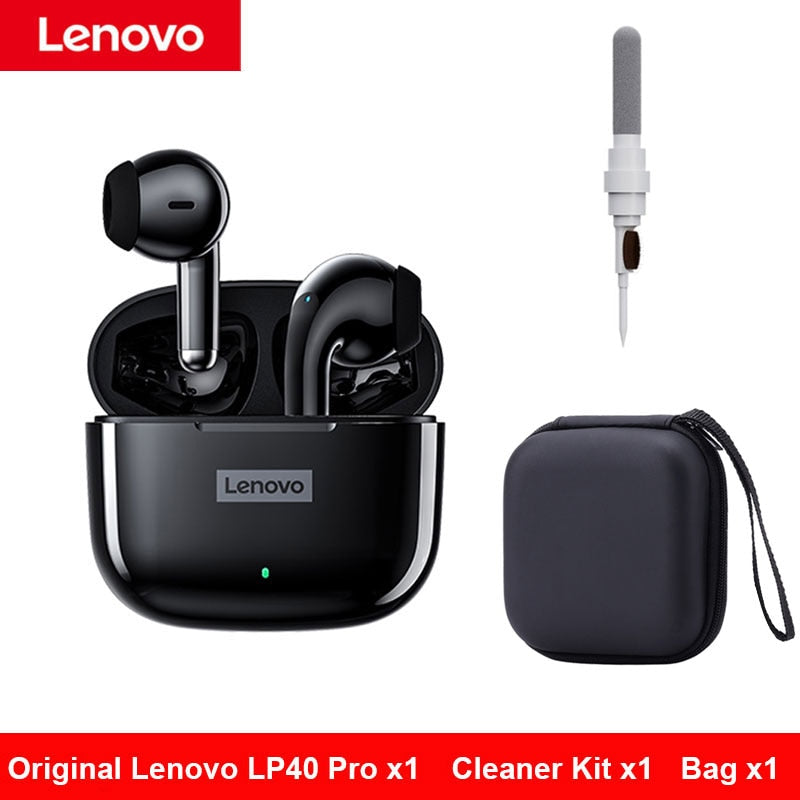 Original Lenovo LP40 Pro Headphones TWS Wireless Bluetooth Earphones Touch Control Sport Headset Stereo Earbuds For Android Ios