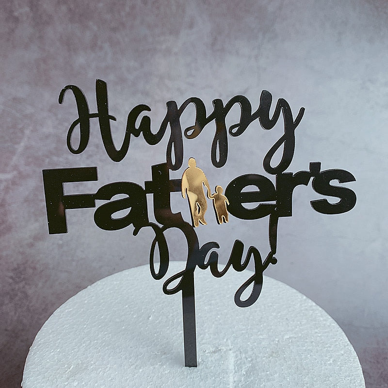 Eva Suit Bow Tie Suit Happy Fathers Day Cake Topper Happy Birthday Dad Cake Decoration Cake Decorating Tools Party Favors