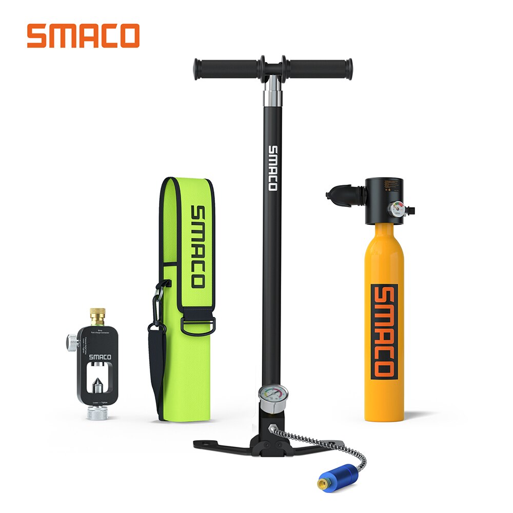 Smaco Mini Scuba Tank Diving Gear Scuba Diving Equipment Portable Mini Dive Tank Oxygen Cylinder Refillable Pony Air Up Bottle