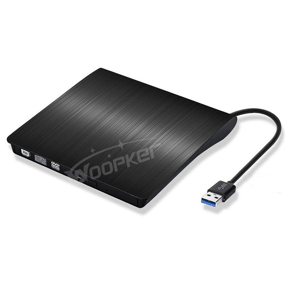 Woopker External DVD-RW Player CD DVD Burner USB 3.0 Drive Reader for PC Laptop Desktop Mac Windows Linux Apple iOS