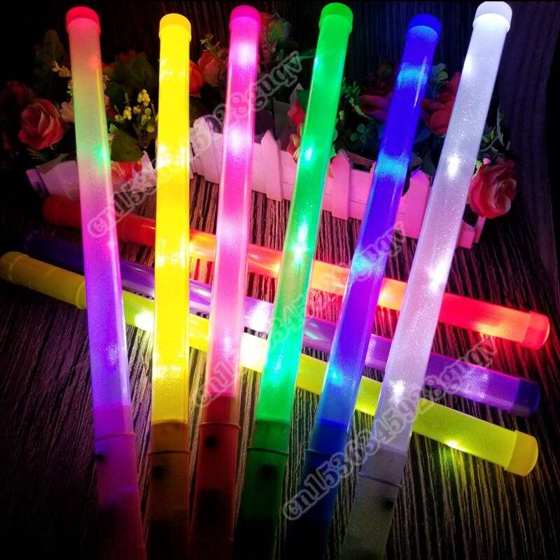 10-60 Pcs Flashing Glow Sticks Neon Sticks Multicolor Glow Sticks Led Plastic Sticks 3 Modes for Wedding Birthday Party Supplies