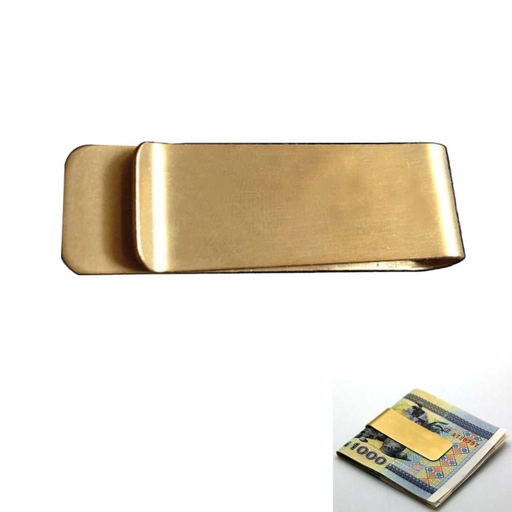 Metal Stainless Steel Money Clips Folder Stripe Print Silver Cash Clamp Holder Wallet Slim Card ID Money Clips Men Women