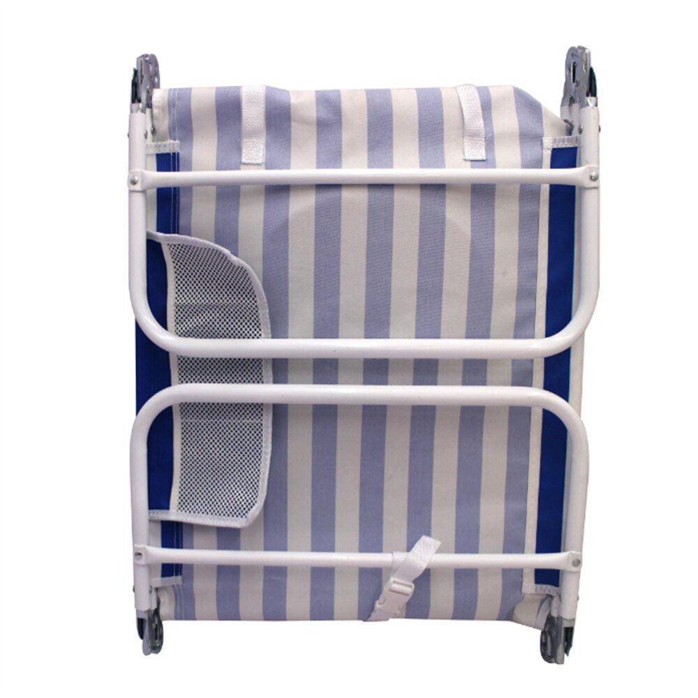 2-Pack  Folding Backpack Face-Down Beach Lounger, Blue &amp; White Stripe