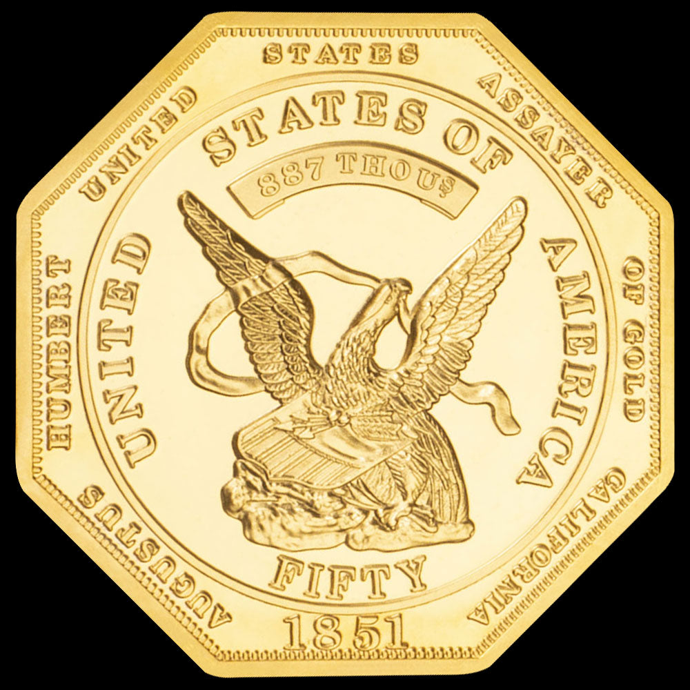 Great Seal of USA Octagonal Commemorative Coin United States of America 1851 Collectible Gold Plated Souvenir Coin ive Coin