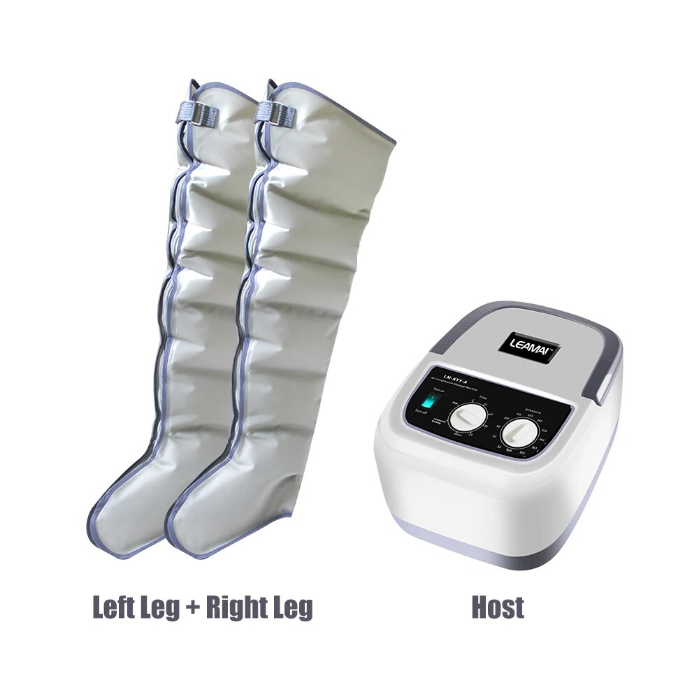 6 Air Cavity Air Wave Massage Leg Massager Lymphatic Drainage Foot Leg Massager Device Electric Air Wave Pressure Physiotherapy