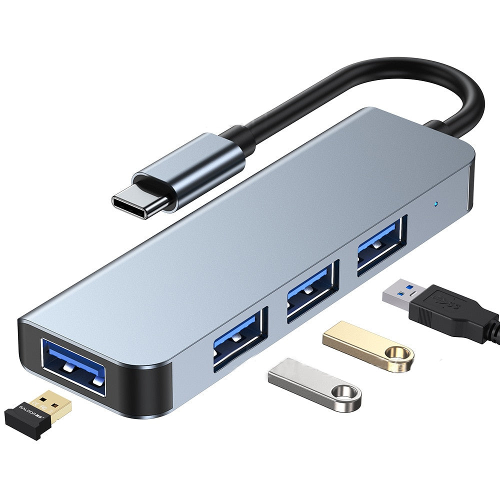 USB C HUB Type C Splitter To HDMI 4K Thunderbolt 3 Docking Station Laptop Adapter With PD SD TF RJ45 For Macbook Air M1 iPad Pro