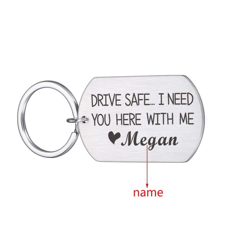 Fathers Day Ride Safe Keychain Biker Motorcycle Keyring Gift for Him Boyfriend Husband Dad Couples Gifts for New Driver Biker