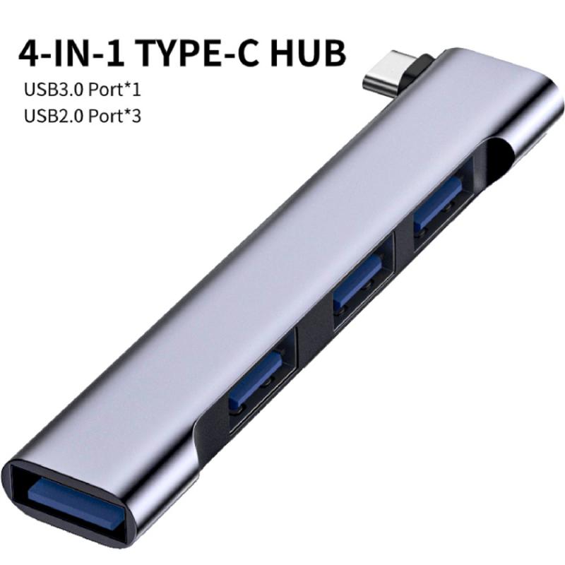 RYRA 4 في 1 USB-C HUB Universal Compact Mini USB2.0/USB3.0 محطة إرساء PD عالية السرعة USB Hub لملحقات الكمبيوتر