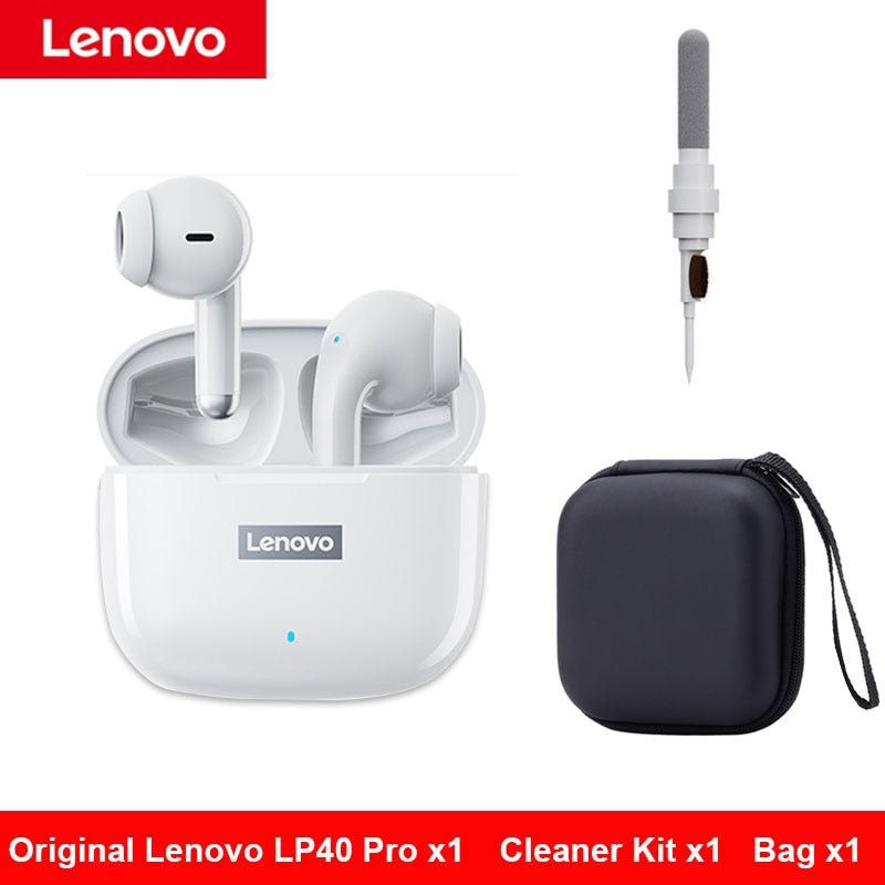 Original Lenovo LP40 Pro Headphones TWS Wireless Bluetooth Earphones Touch Control Sport Headset Stereo Earbuds For Android Ios