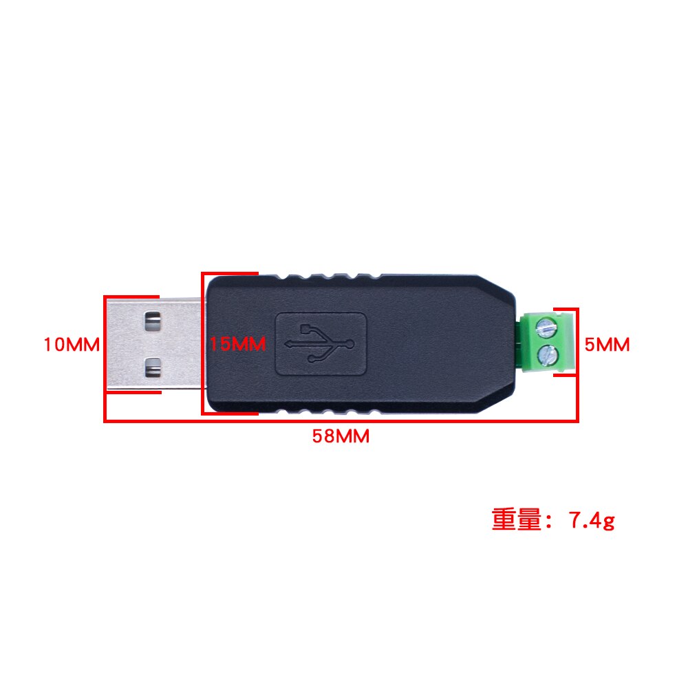 USB to RS485 485 Converter Adapter Support Win7 XP Vista Linux Mac OS WinCE5.0