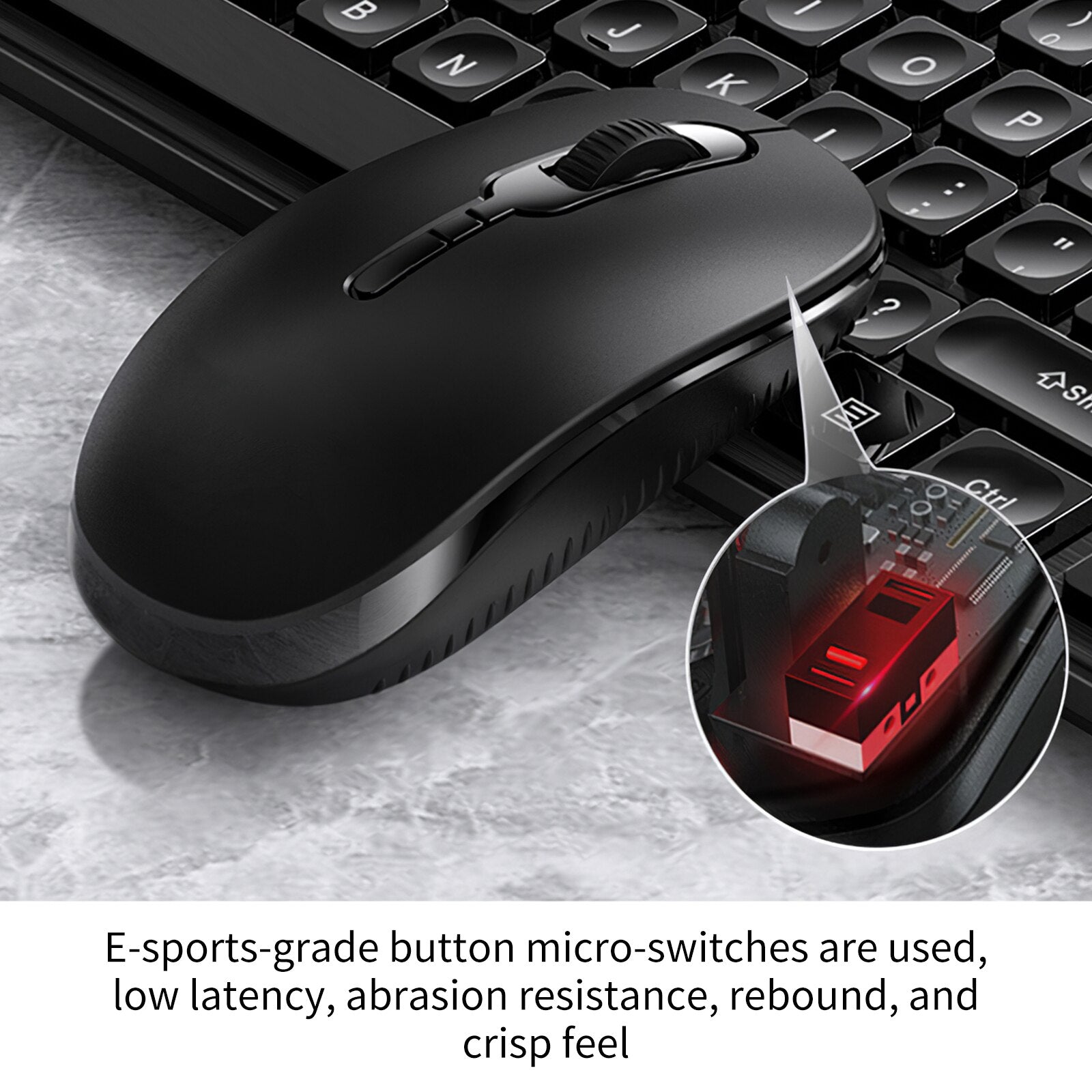 V3 waterproof Wireless Office Keyboard and Mouse Set Chocolate Mute Computer Accessories