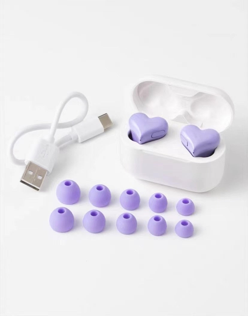 New Original Bluetooth Wireless Headphones Heart Shaped Earphones woman Earphone High Quality Heart Earbuds Girl Gift