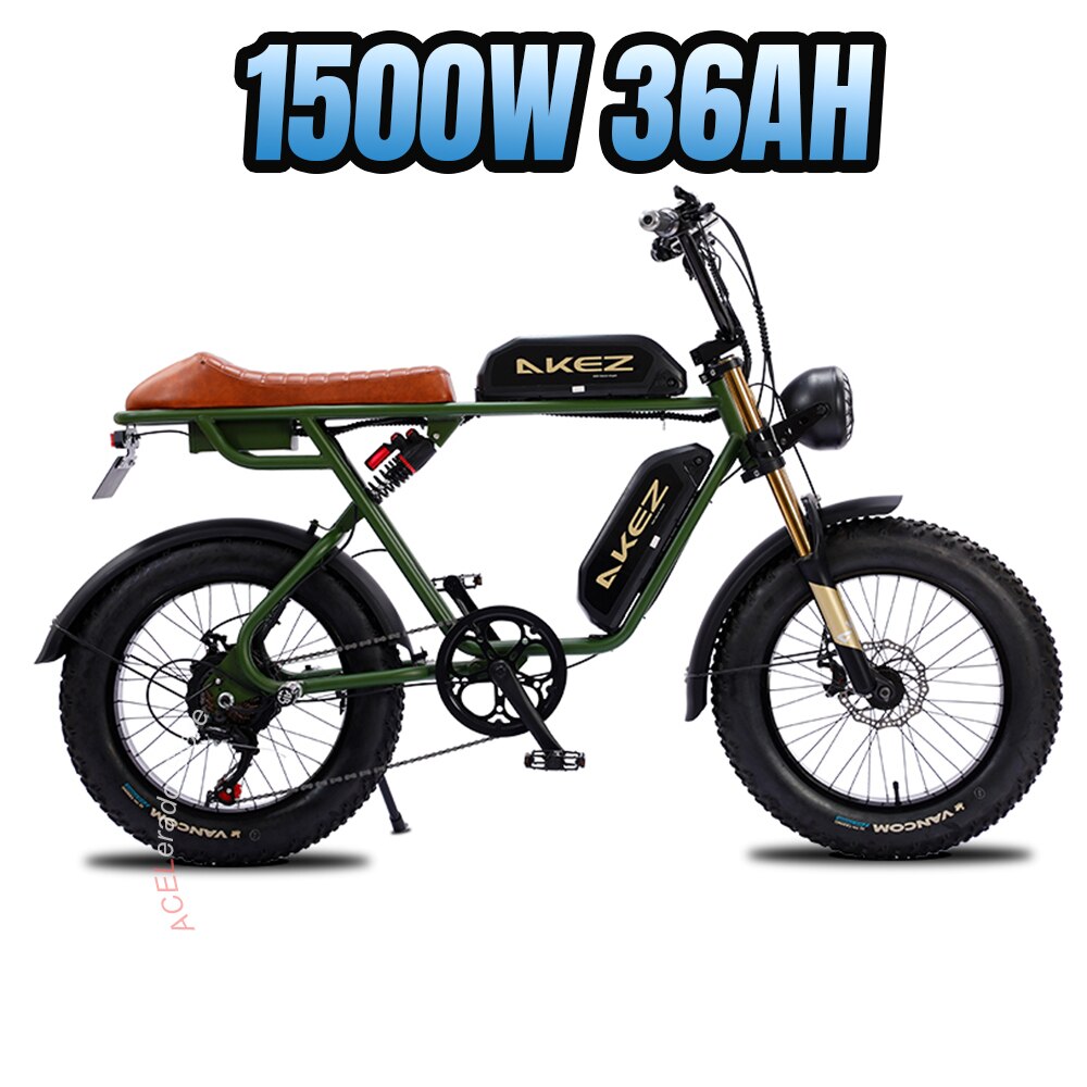 USA Stock Electric Bike for Adults 750W Electric Bicycle 48V 13Ah Dual Battery 20Inch Fat Tire EBike  All Terrain E Bike