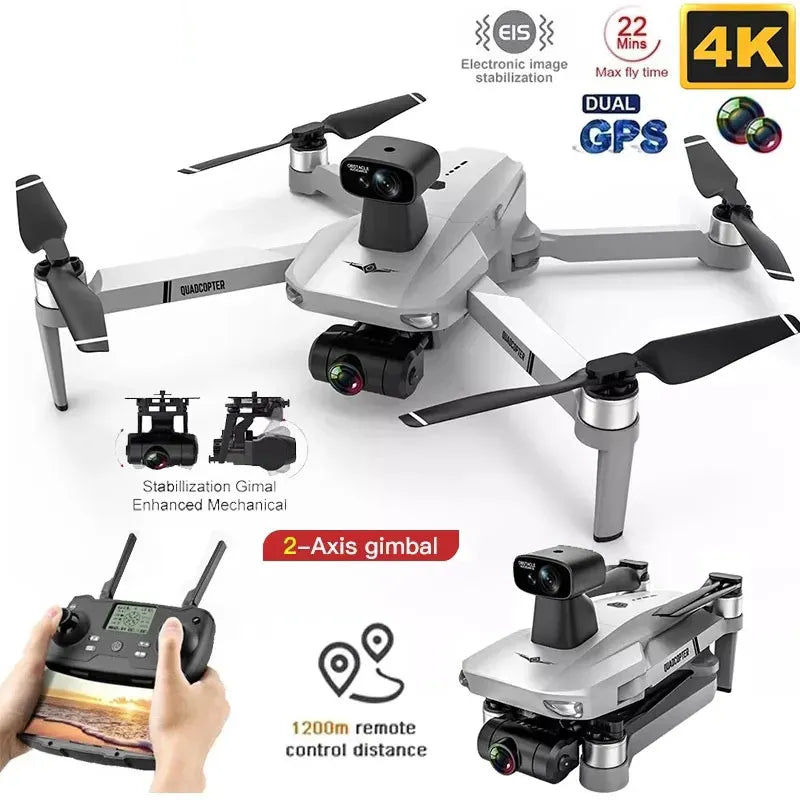2023 New KF102 MAX Drone 4K Brushless With Professional HD Camera 2-Axis GPS Fpv RC Quadcopter Helicopters Drones Toys For Boys
