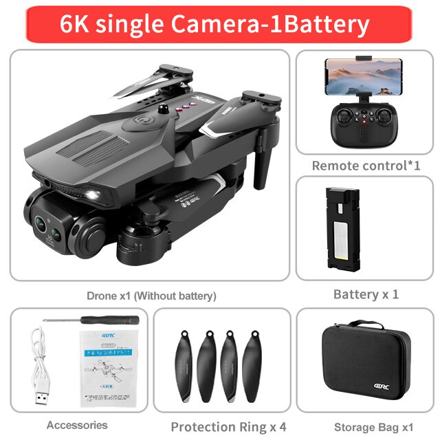 New Drone with Camera 8K WIFI FPV Dron 4K Professional Obstacle Avoidance Optical Flow Positioning RC Quadcopter Aircraft Toys