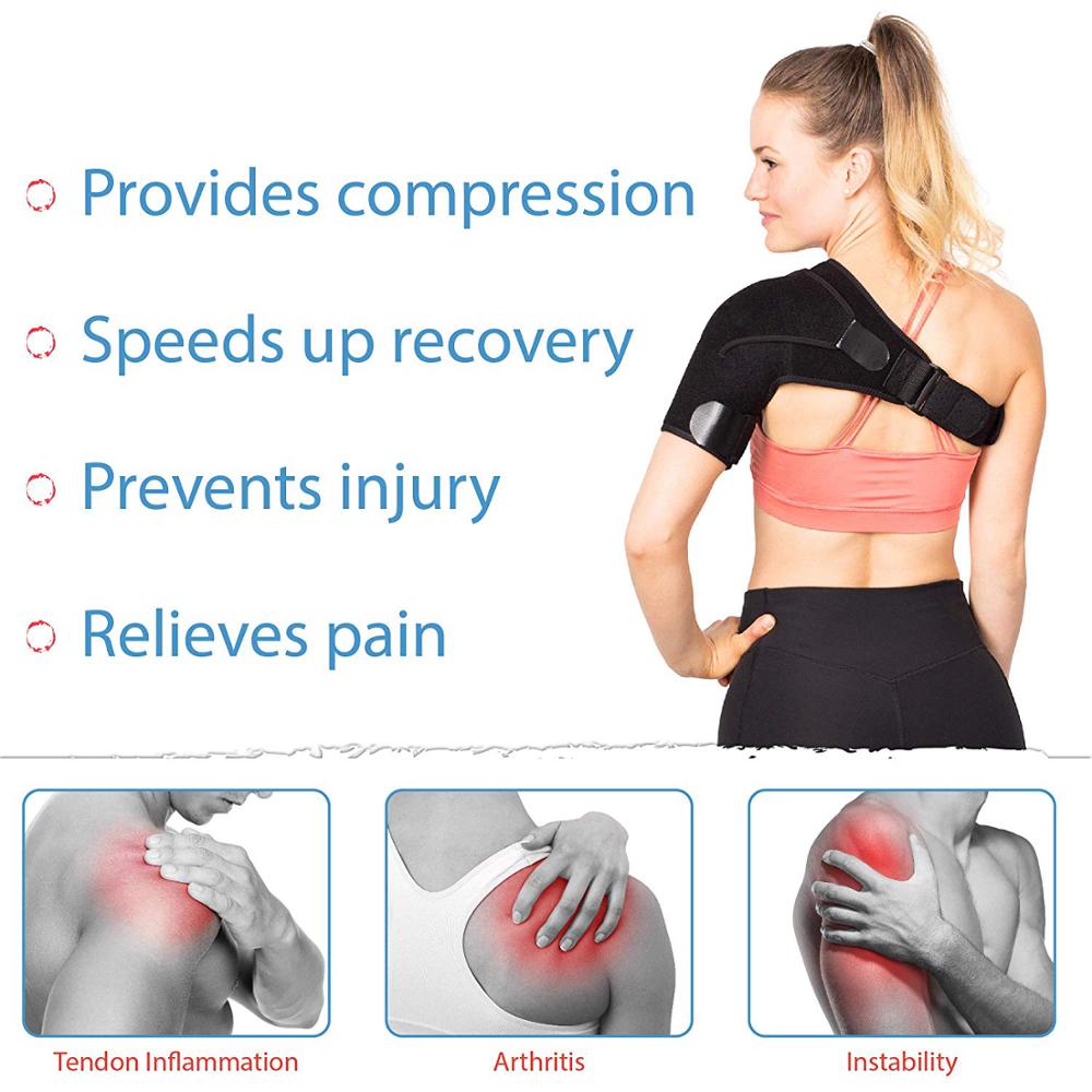 new  Adjustable Left/Right Shoulder Support Bandage Protection Shoulder Girdle Joint Pain Sports Training Equipment