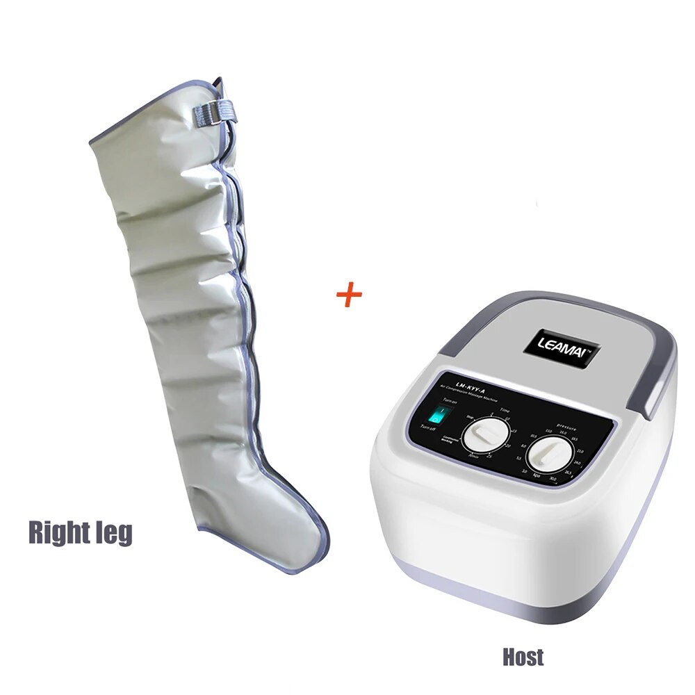 6 Air Cavity Air Wave Massage Leg Massager Lymphatic Drainage Foot Leg Massager Device Electric Air Wave Pressure Physiotherapy