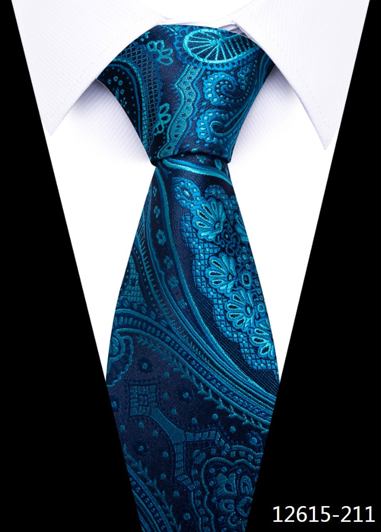 Tie Gravatas Fashion Wholesale Woven 8 cm Silk Necktie Wedding Accessories Blue Man Dot Fit Group Party Office