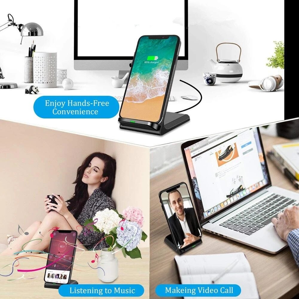 NEW 65W Fast Qi Wireless Charger for Samsung S22 S21 Note 20 Fast Charging Stand For iPhone 14 13 12 11 XS XR X 8 Airpods Pro