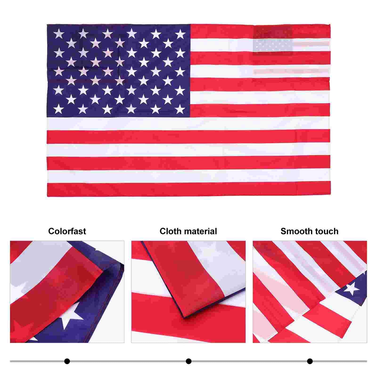 Flag Cape Day American July Costume Cloak Usa Patriotic Independence 4Th Of Memorial Outfit Decoration Fourth Us Supplies