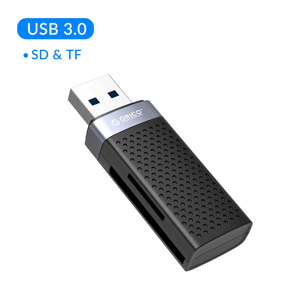 ORICO USB 3.0 قارئ بطاقات فلاش بطاقة الذاكرة الذكية 2 فتحات ل TF SD مايكرو SD بطاقة محول ملحقات الكمبيوتر المحمول الكمبيوتر ماك بوك لينكس