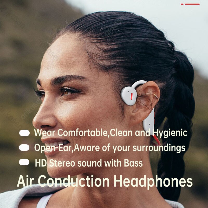 Bluetooth Headphones Open Ear High Quality Wireless Headphones Bass Sound Sports Earphone Bluetooth Handfree IP67 Waterproof