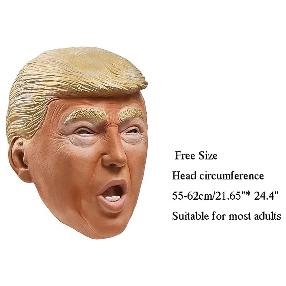 Trump Mask Cosplay Funny Trump Face Latex Mascarillas Helmet Mascaras Vote For President Halloween Carnival Dress Up Party Costu