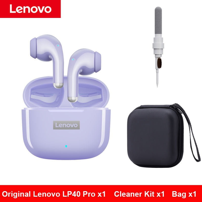 Original Lenovo LP40 Pro Headphones TWS Wireless Bluetooth Earphones Touch Control Sport Headset Stereo Earbuds For Android Ios