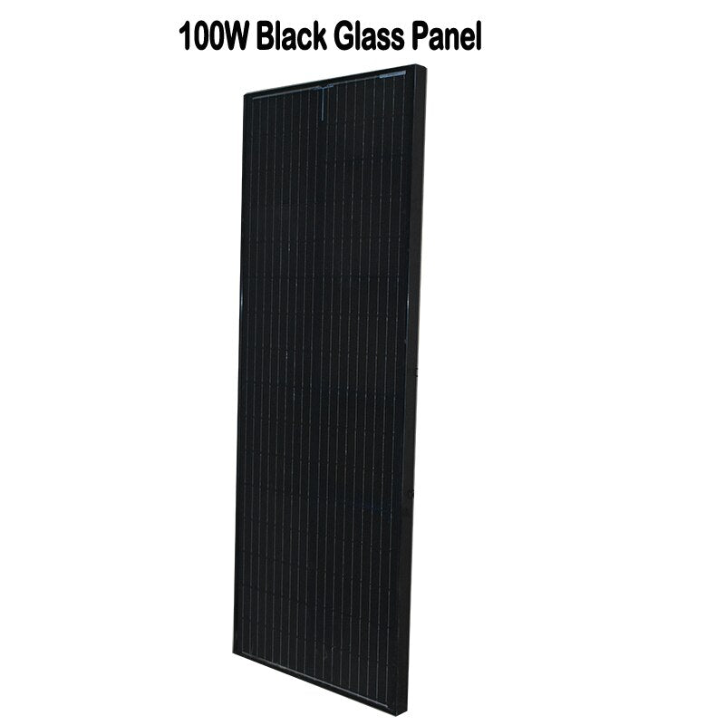 Monocrystalline Glass Solar Panel 120W 240W 360W 36pcs Solar Cell 125mm*125mm Solar Home System 12V 24V battery charging