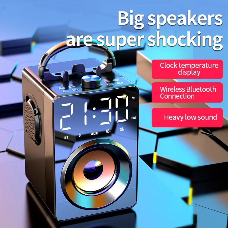 Heavy Bass Bluetooth Speaker Portable 3D Stereo Subwoofer with Microphone Support Karaoke AUX TF FM Radio HIFI BoomBox