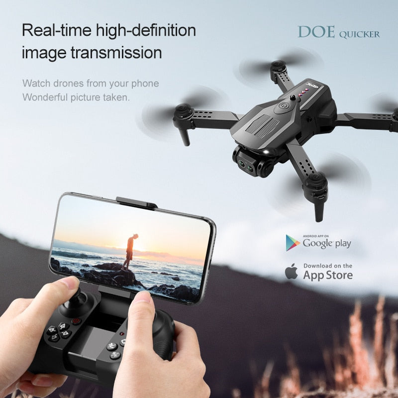 New Drone with Camera 8K WIFI FPV Dron 4K Professional Obstacle Avoidance Optical Flow Positioning RC Quadcopter Aircraft Toys