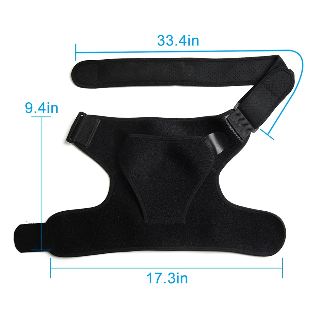 new  Adjustable Left/Right Shoulder Support Bandage Protection Shoulder Girdle Joint Pain Sports Training Equipment