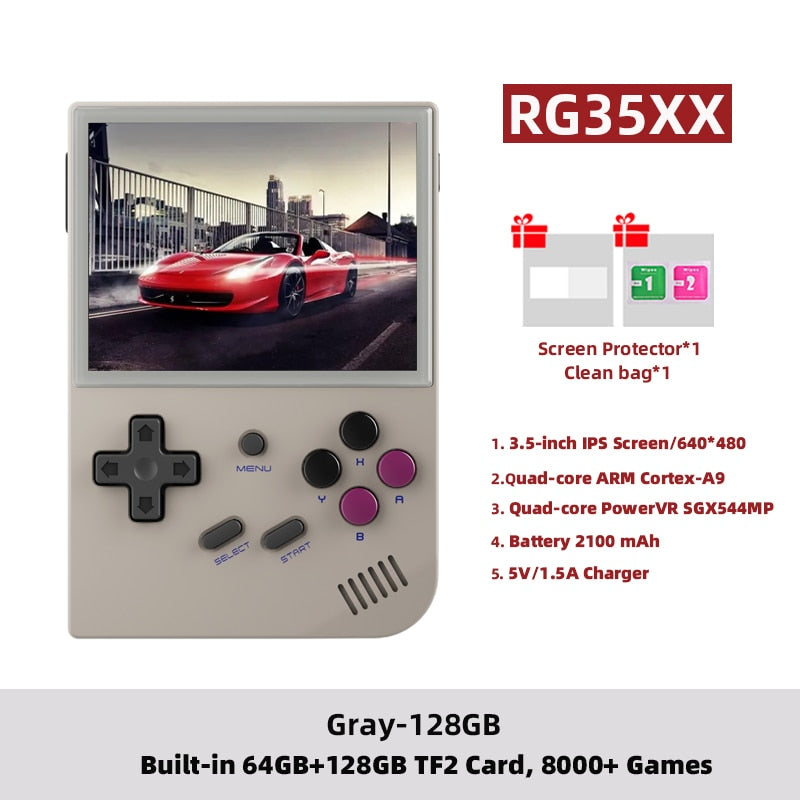 ANBERNIC RG35XX Retro Handheld Game Console Linux System 3.5 Inch IPS Screen Cortex-A9 Portable Pocket Video Player 5000+ Games