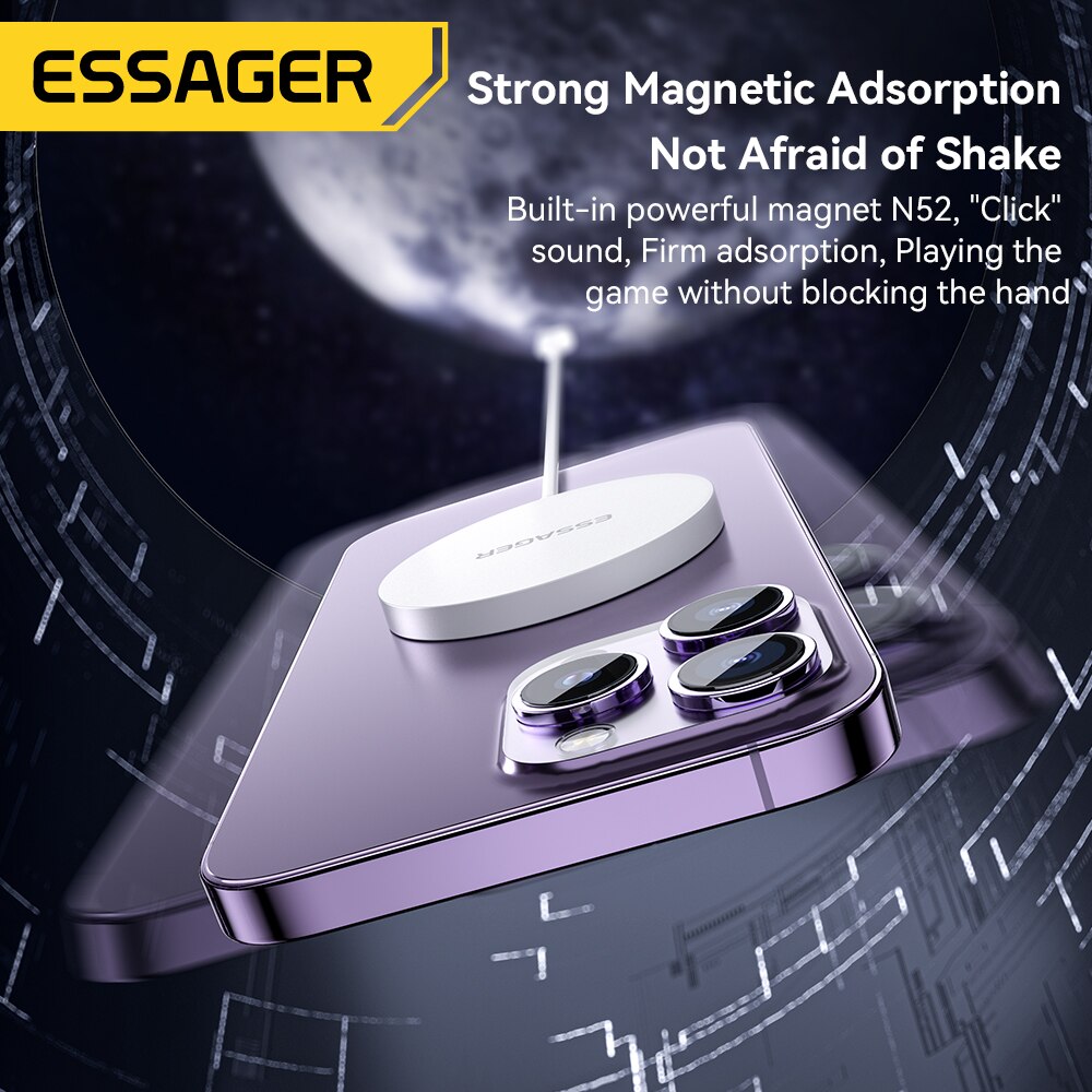 Essager 15W Magnetic Qi Wireless Chargers Fast Charging for iPhone 14 13 12 Pro Max PD Fast Charging For Xiaomi Pad Adapter