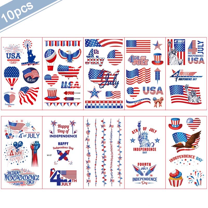 Usa Party Decoration 4th Of July Independence Day Supplies Banner Plate Napkins For Patriotic Party Supplies Memorial Day Decors