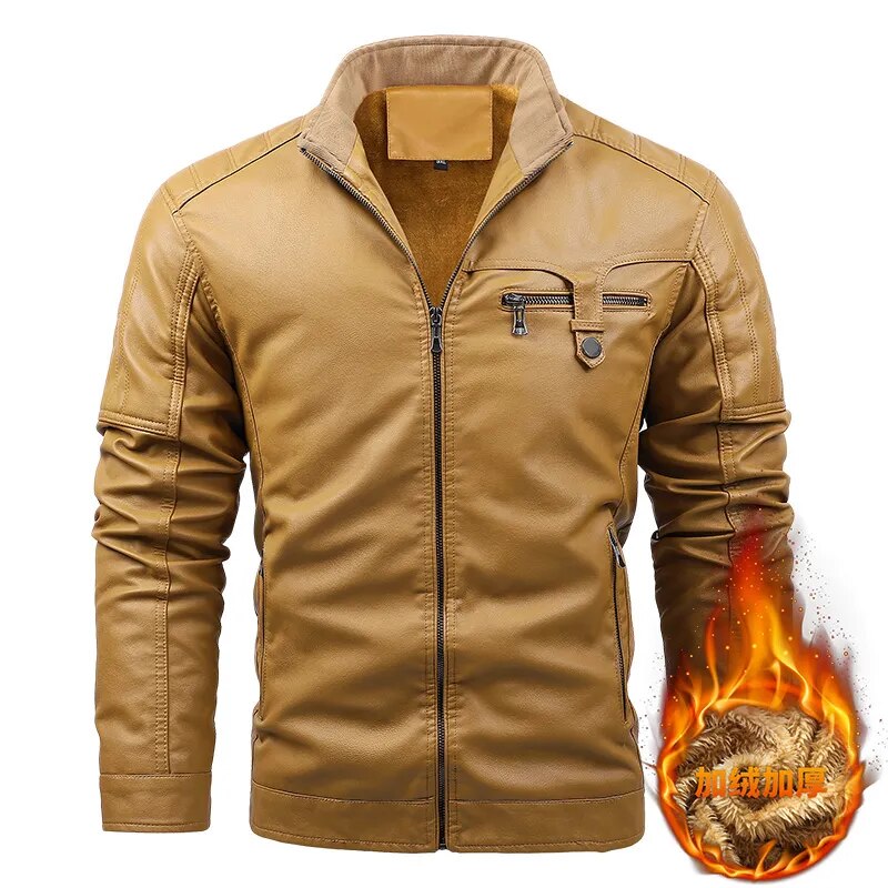Leather Coat Jackets For Mens Winter Coats Man Men's Sports Sweat-shirts Parkas Down Light Vintage Hooded Golf Wear Clothing Hot