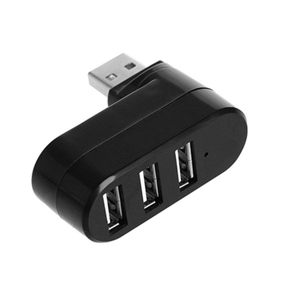 PzzPss 3 Port Multi 2.0 USB HUB Mini USB Hub عالي السرعة تدوير الفاصل محول لأجهزة الكمبيوتر المحمول المحمول لملحقات جهاز الكمبيوتر الشخصي