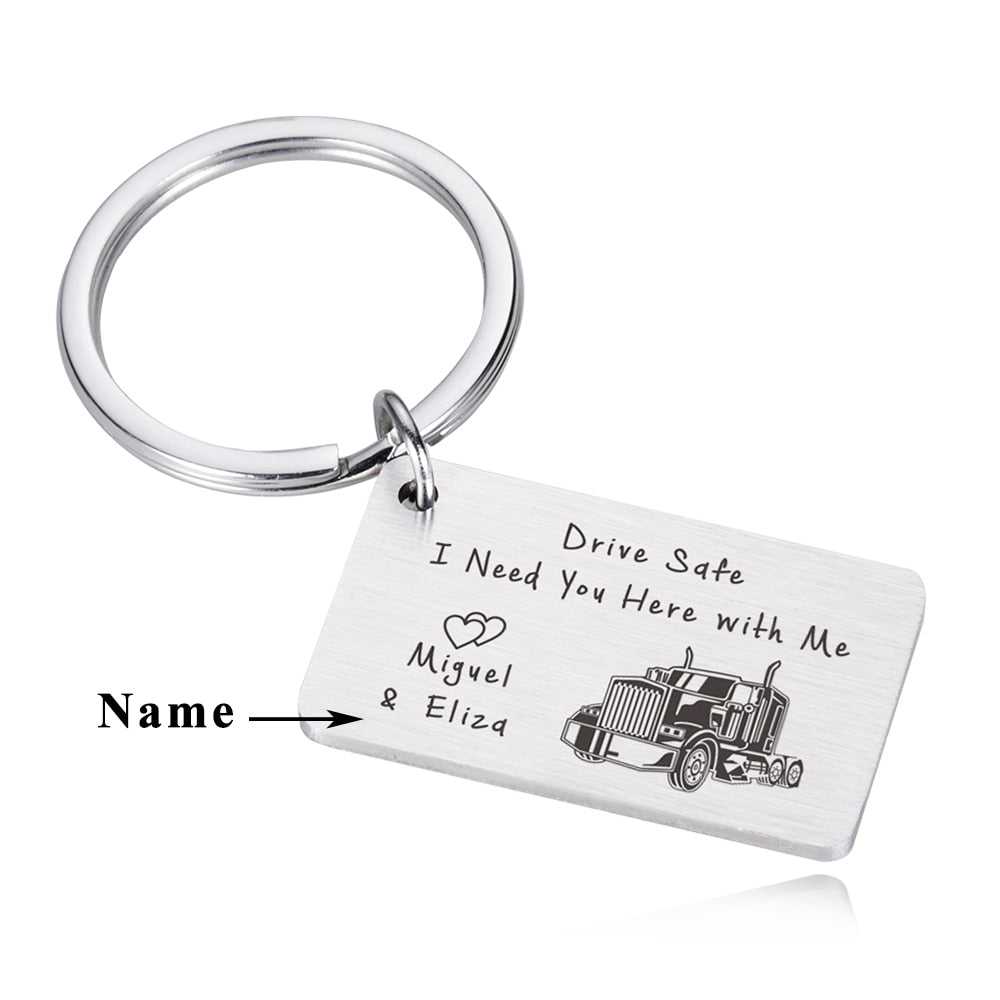 Fathers Day Ride Safe Keychain Biker Motorcycle Keyring Gift for Him Boyfriend Husband Dad Couples Gifts for New Driver Biker