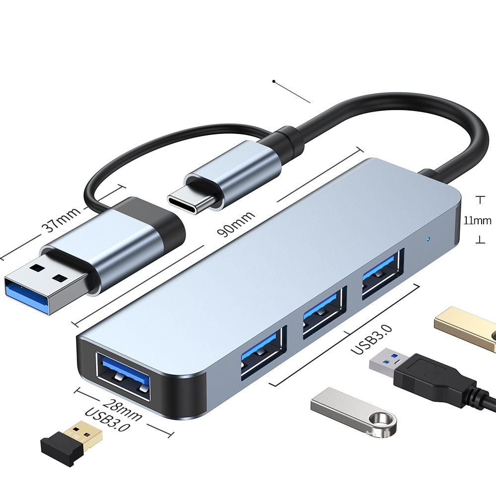 USB C HUB Type C Splitter To HDMI 4K Thunderbolt 3 Docking Station Laptop Adapter With PD SD TF RJ45 For Macbook Air M1 iPad Pro