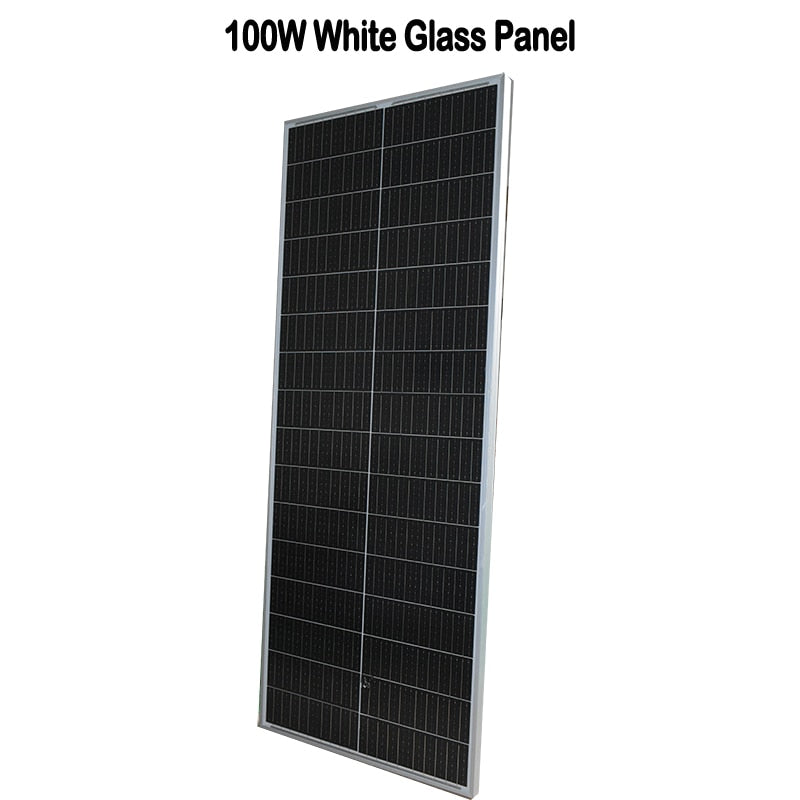 Monocrystalline Glass Solar Panel 120W 240W 360W 36pcs Solar Cell 125mm*125mm Solar Home System 12V 24V battery charging