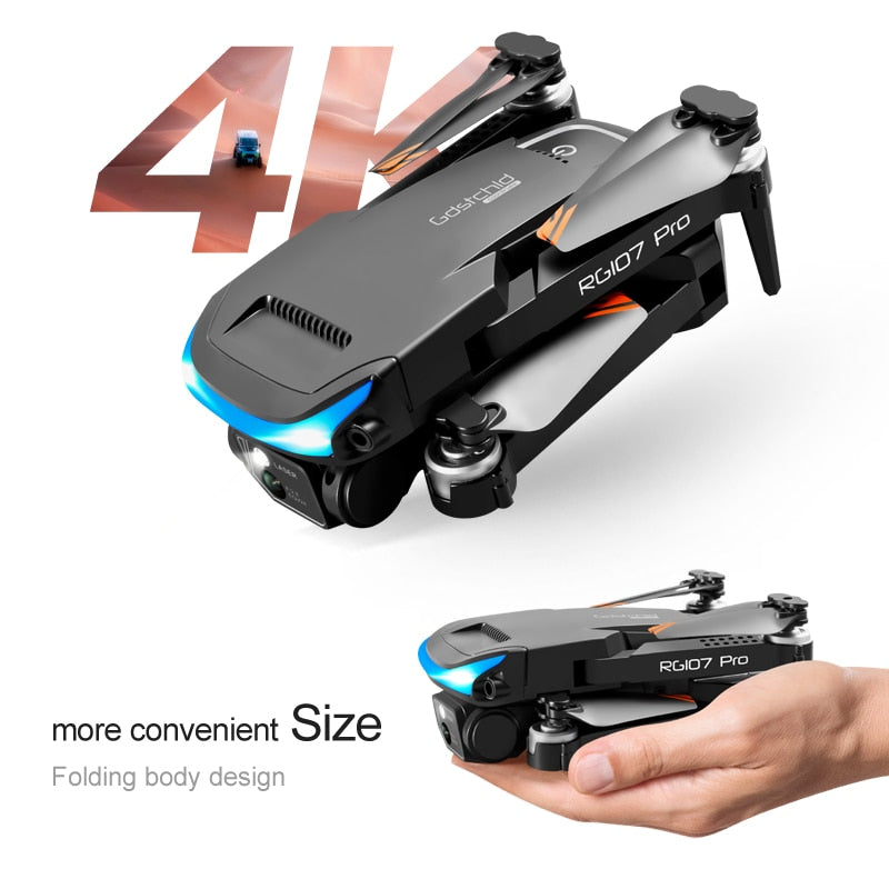 2023 HOT RG107 Pro Mini Drone 4K ESC Three-sided Obstacle avoidance Professional Dual HD Camera FPV Dron Foldable Quadcopter Toy