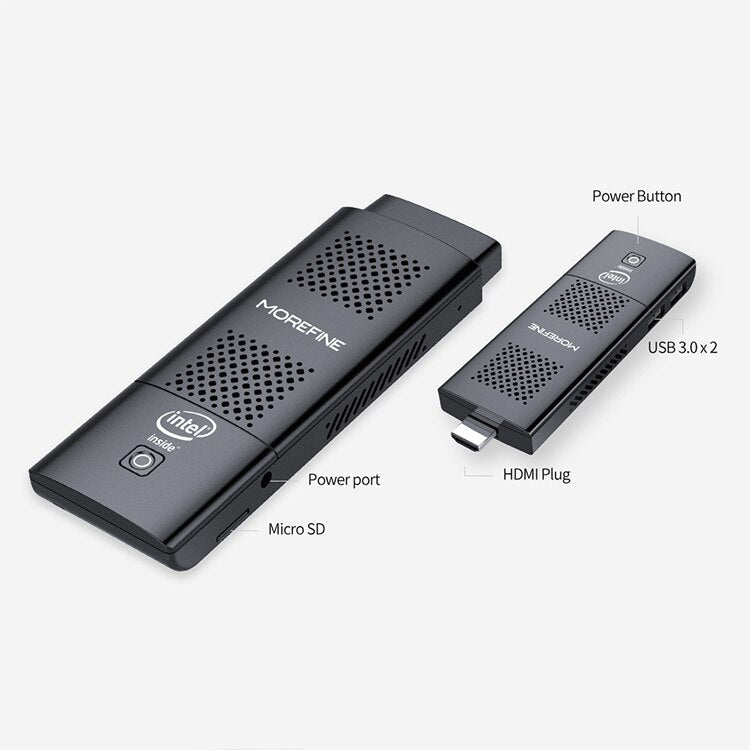 TOPTON Mini PC Stick Portable Quad-Core Cele-ron J4125 N4120 LPDDR4 eMMC Pocket Computer 4K TV Box Win10 Linux