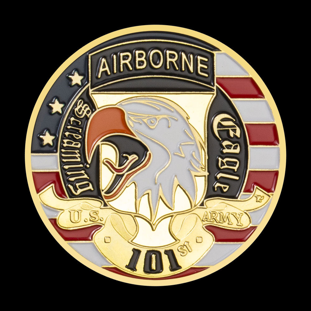 101st Airborne Division Souvenir USA Army Collectibles Gold Plated Commemorative Coin Challenge Coin Military Coin