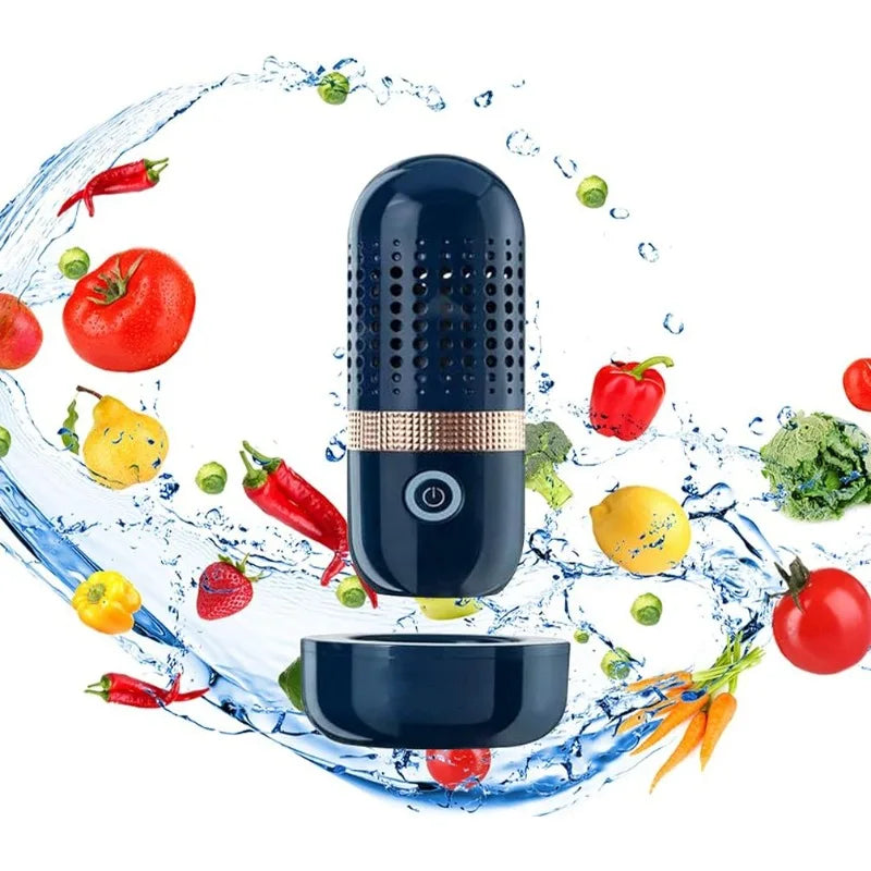 Fruit and Vegetable Cleaner, Portable 4400mah Capsule Shape Fruit & Vegetable