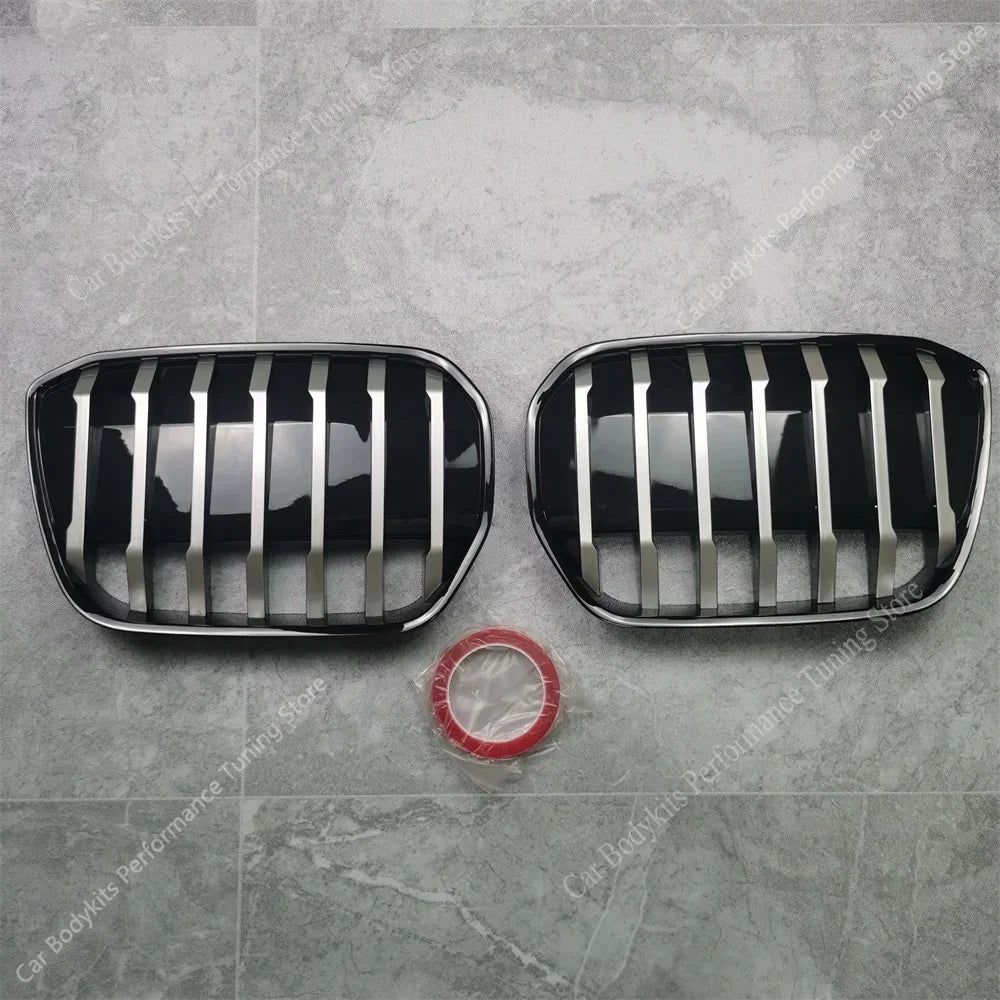 For Bmw G08 iX3 M Style Gloss Air Intake Grille iX3 Front Kidney Grille Bodykit 2020 2021 2022 2023 Tuning Car Racing Grilles