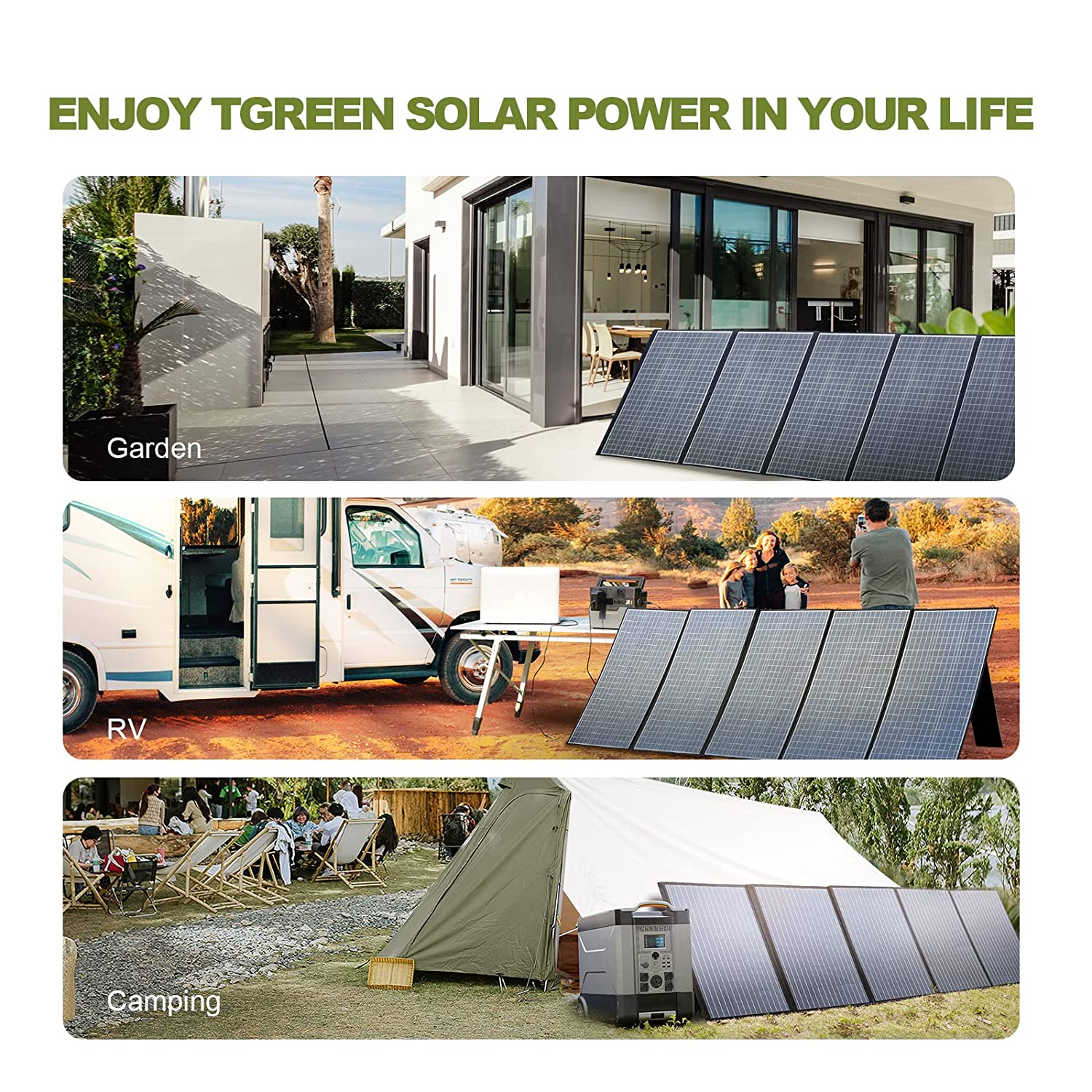 ALLPOWERS Foldable Solar Panel 400W / 200W / 140W / 100W / 60W Solar Charger with MC-4 Output for Power Station Solar Generator