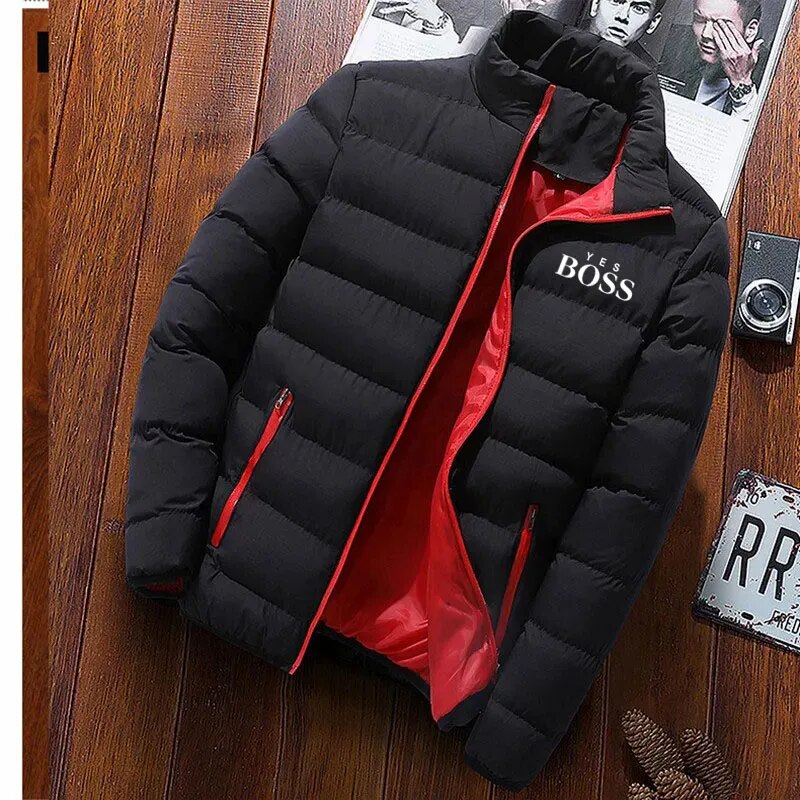 Men's Winter Fashion Trend Jacket Motorcycle Baseball Jacket Windproof