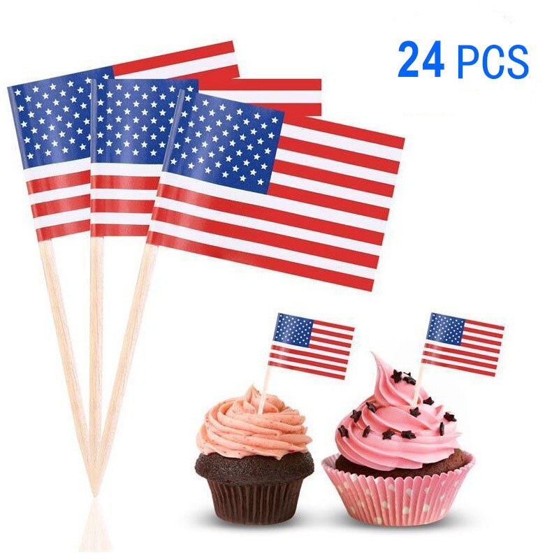 Usa Party Decoration 4th Of July Independence Day Supplies Banner Plate Napkins For Patriotic Party Supplies Memorial Day Decors