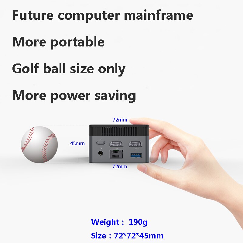 ZX01 Windows 11 Mini PC Intel Celeron N5105 DDR4 8GB 128GB Lan Port WIFI5 BT4.2 Desktop Gaming Mini Computer